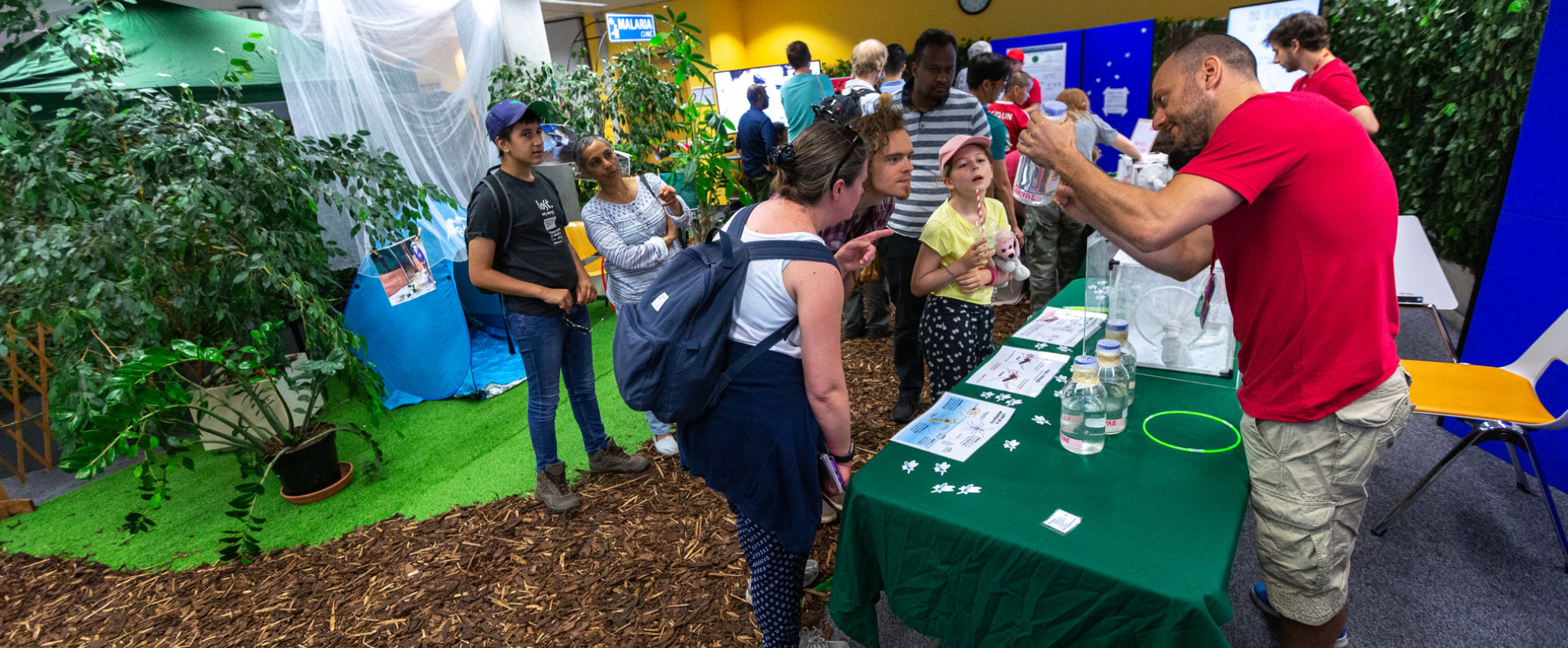 Visitors explore the Greener Futures Zone at the Great Exhibition Road Festival 2019.