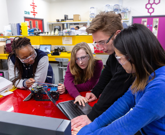 Imperial students working in the Enterprise Lab