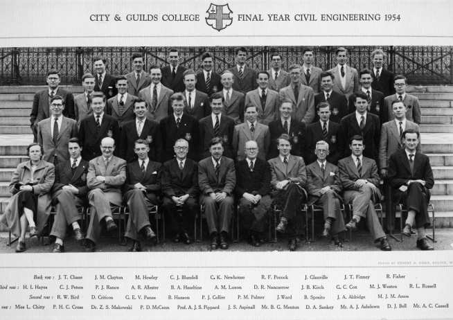 City & Guilds College Final Year Civil Engineering 1954