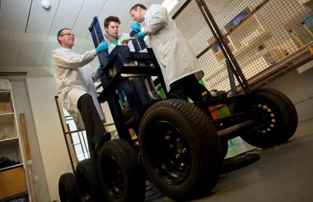 Dr Adam Hill inside the new Royal British Legion Centre for Blast Injury Studies