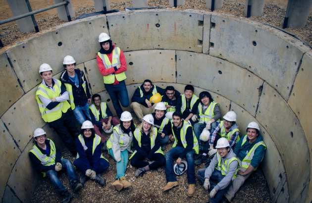 Civil Engineering Student group photo