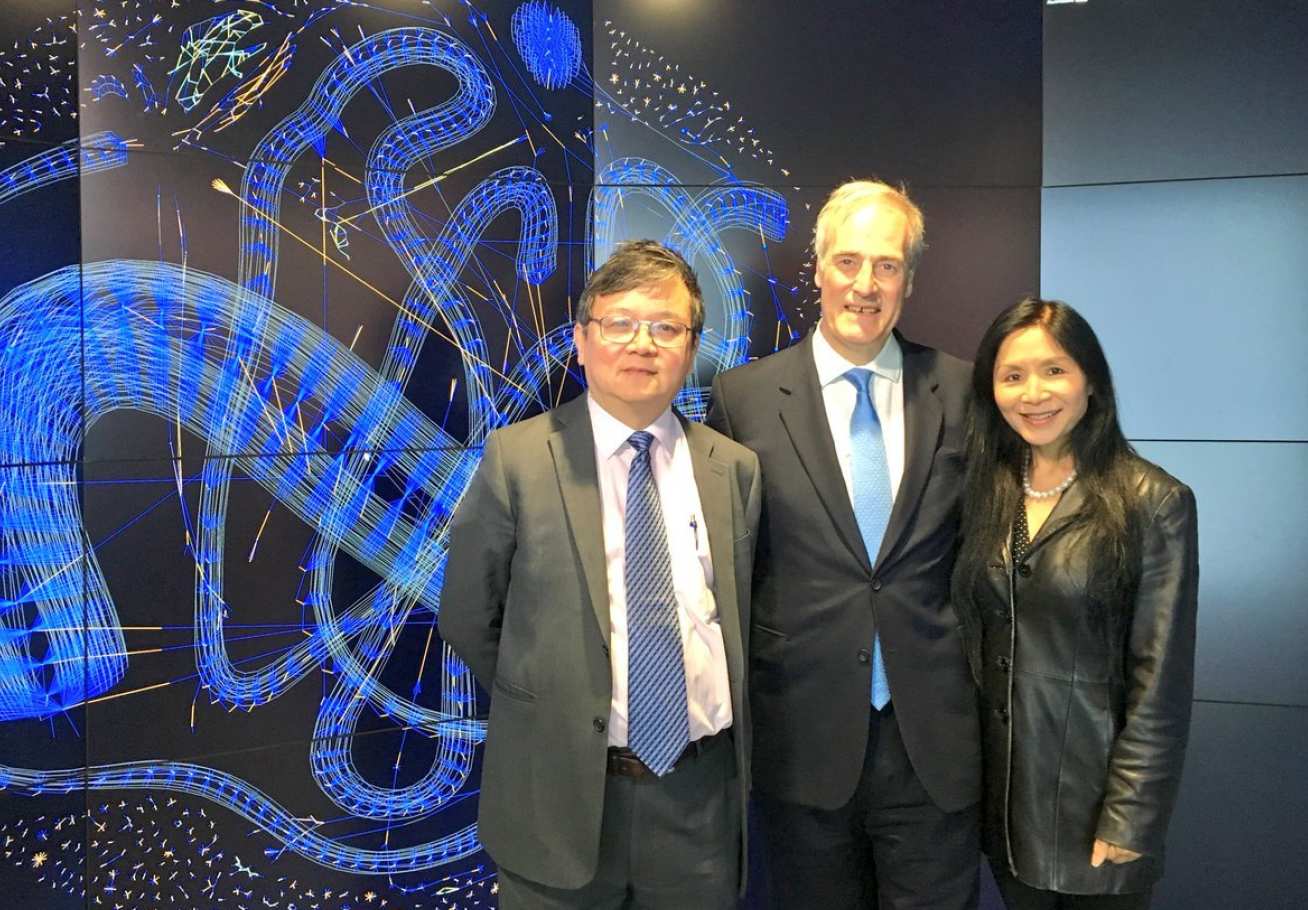 Lord and Lady Bates with Prof Guo
