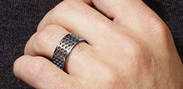 gun metal ring