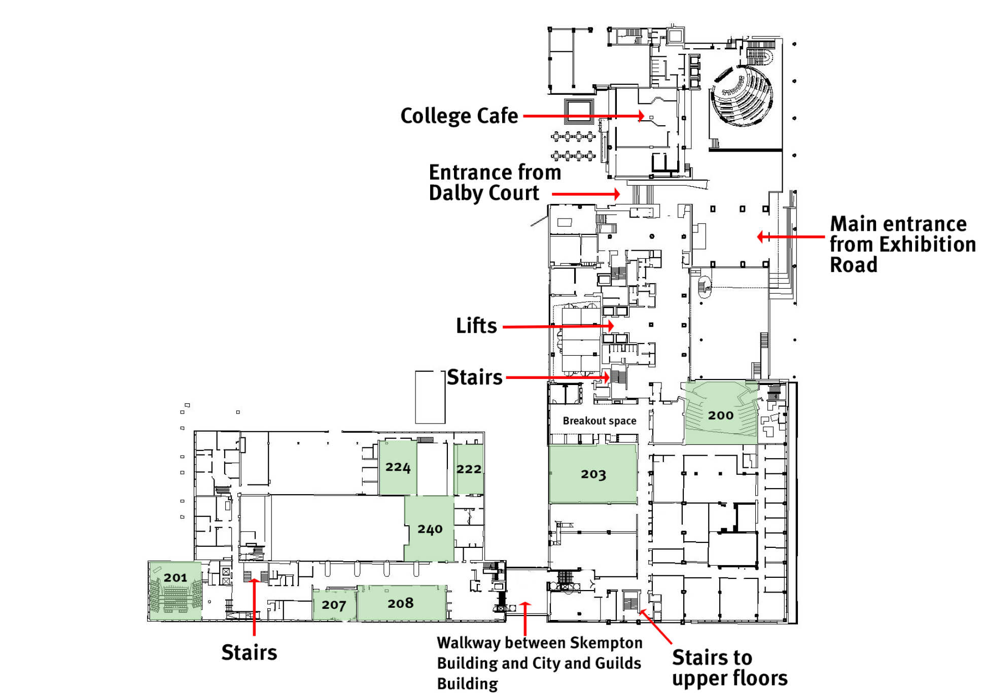 2nd floor map