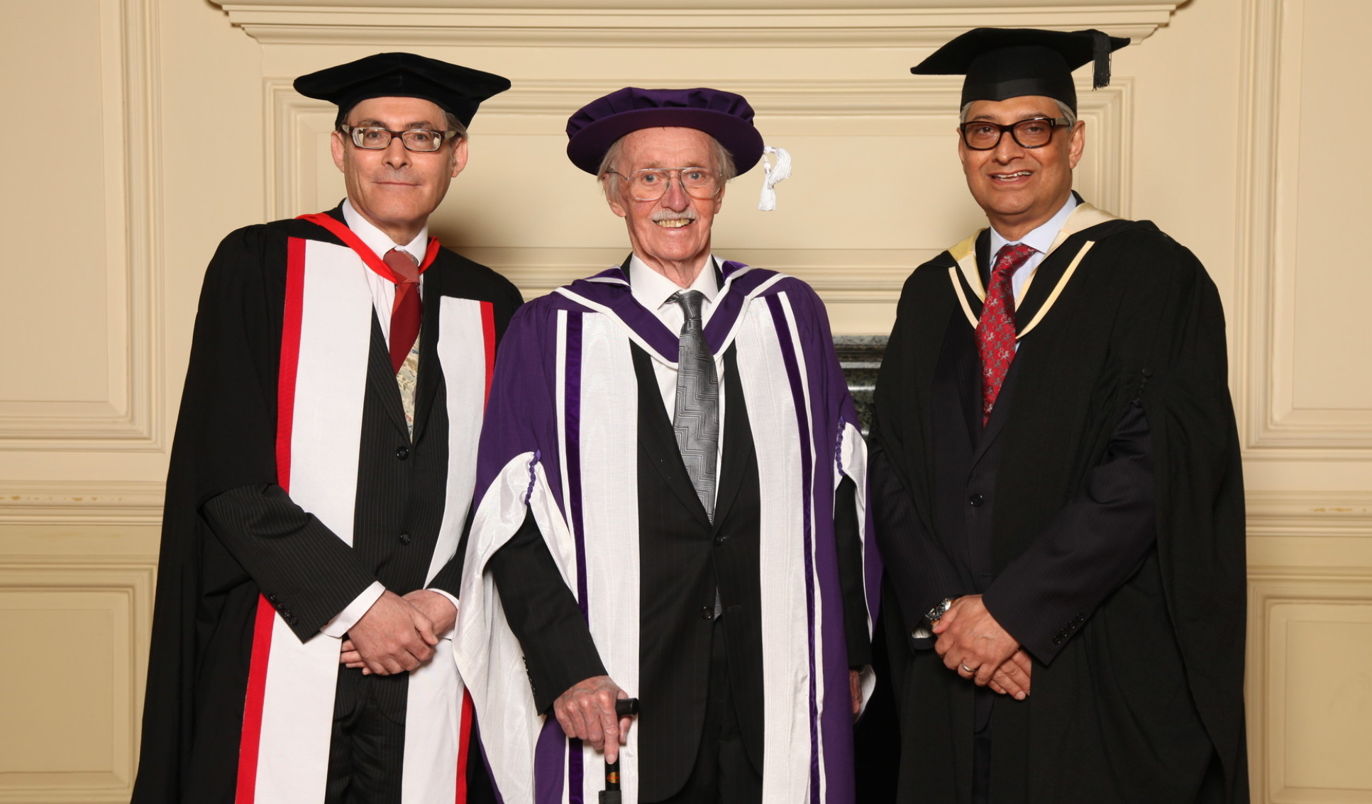 Dr Rodney Eastwood, Emeritus Professor Brian Spalding and Mr Rajive Kaul (left to right)