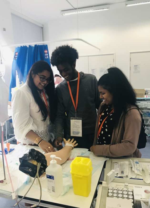 WATCCH students visit the clinical skills lab
