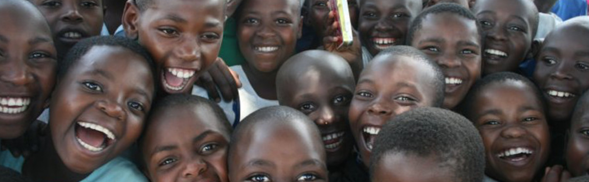 Group of children smiling