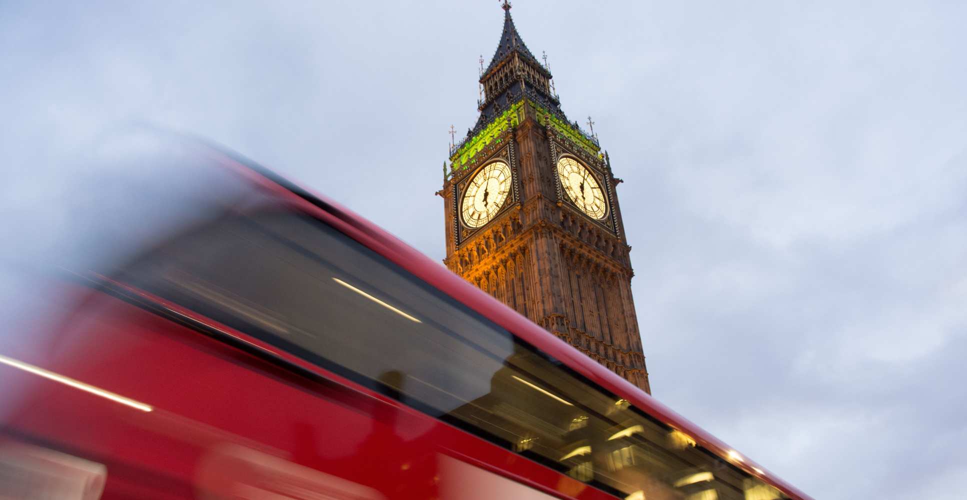 London red bus and big ben