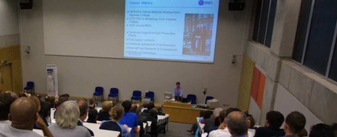 A past colloquim: people listening to a lecture at Imperial