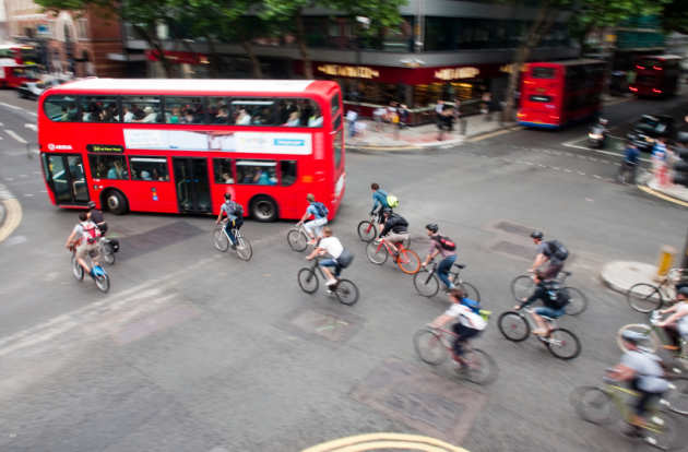 cycle traffic in London