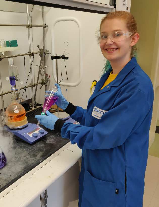 Bioengineering student, Abigail Collins at MIT in summer 2019