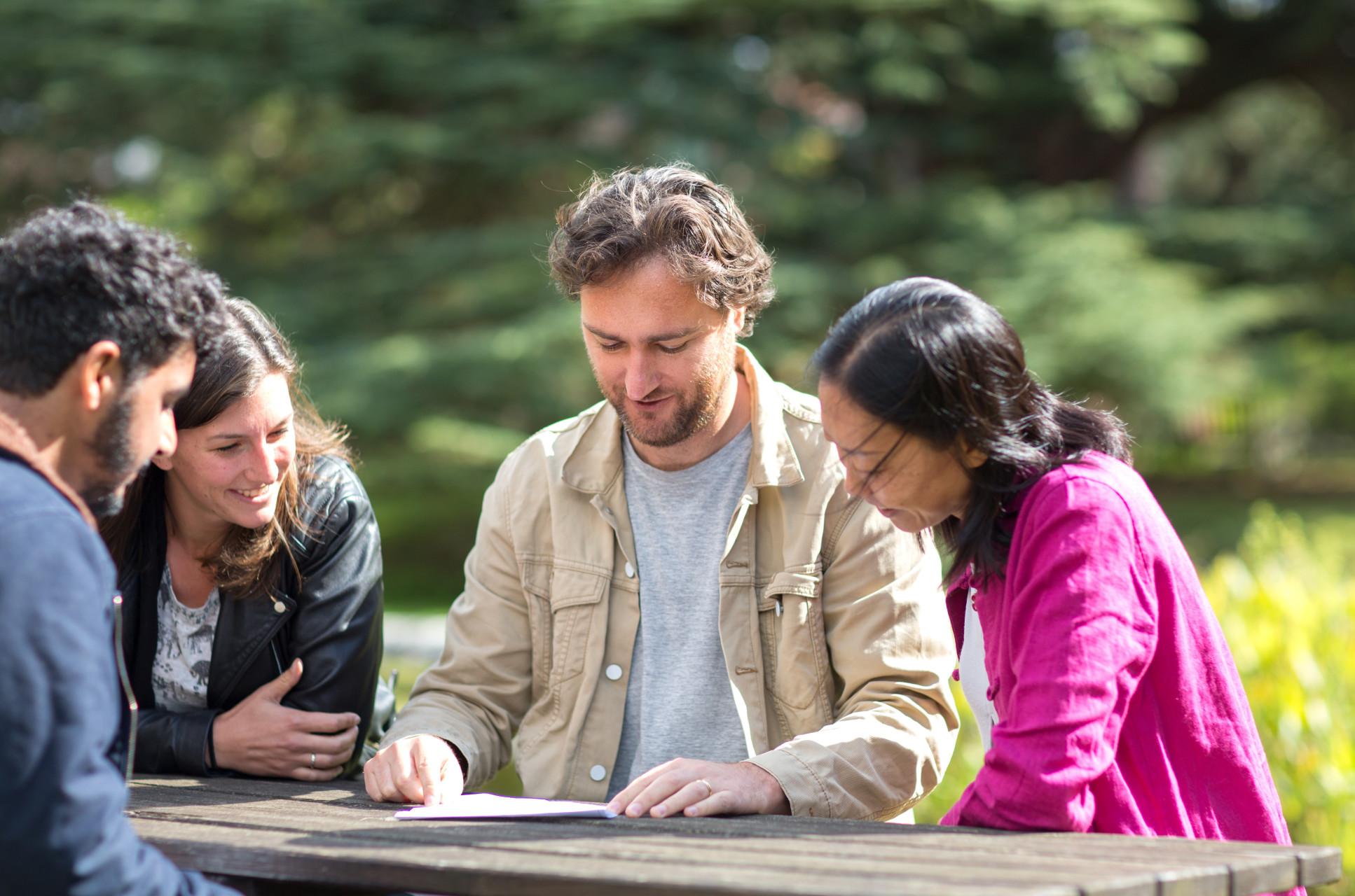 Group of people talking