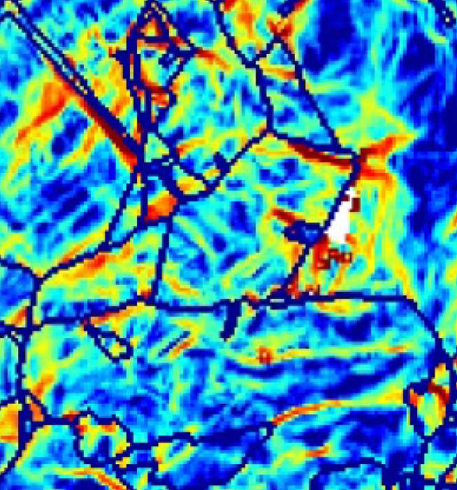   Dislocation structure measured with HR-EBSD in a FCC polycrystal (from Jiang et al. Acta Mat 2013)