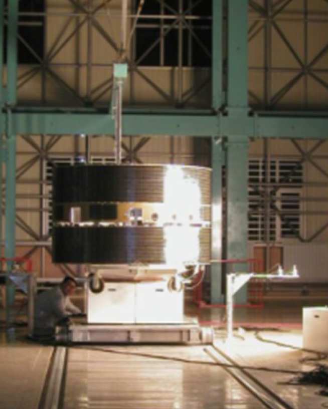 Double Star TC2 spacecraft during magnetic system level testing
