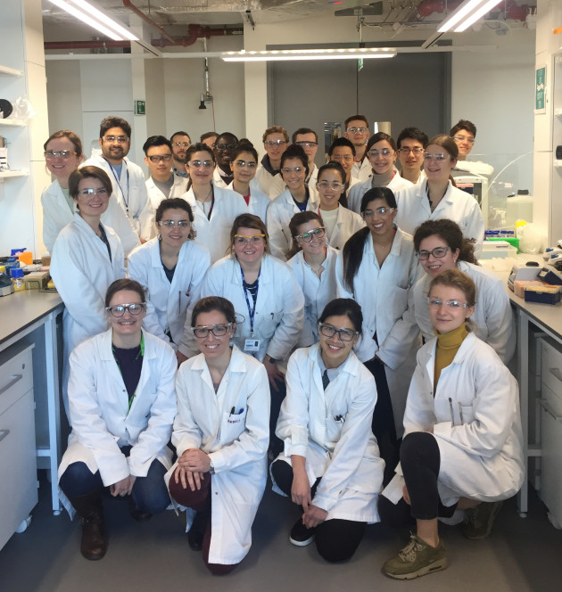 Group of students in the lab