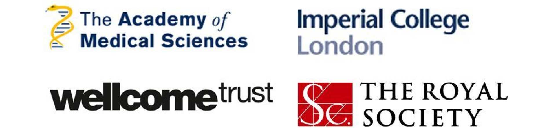 Logos of funders: The Academy of Medical Sciences, Imperial College London, Wellcome Trust, The Royal Society