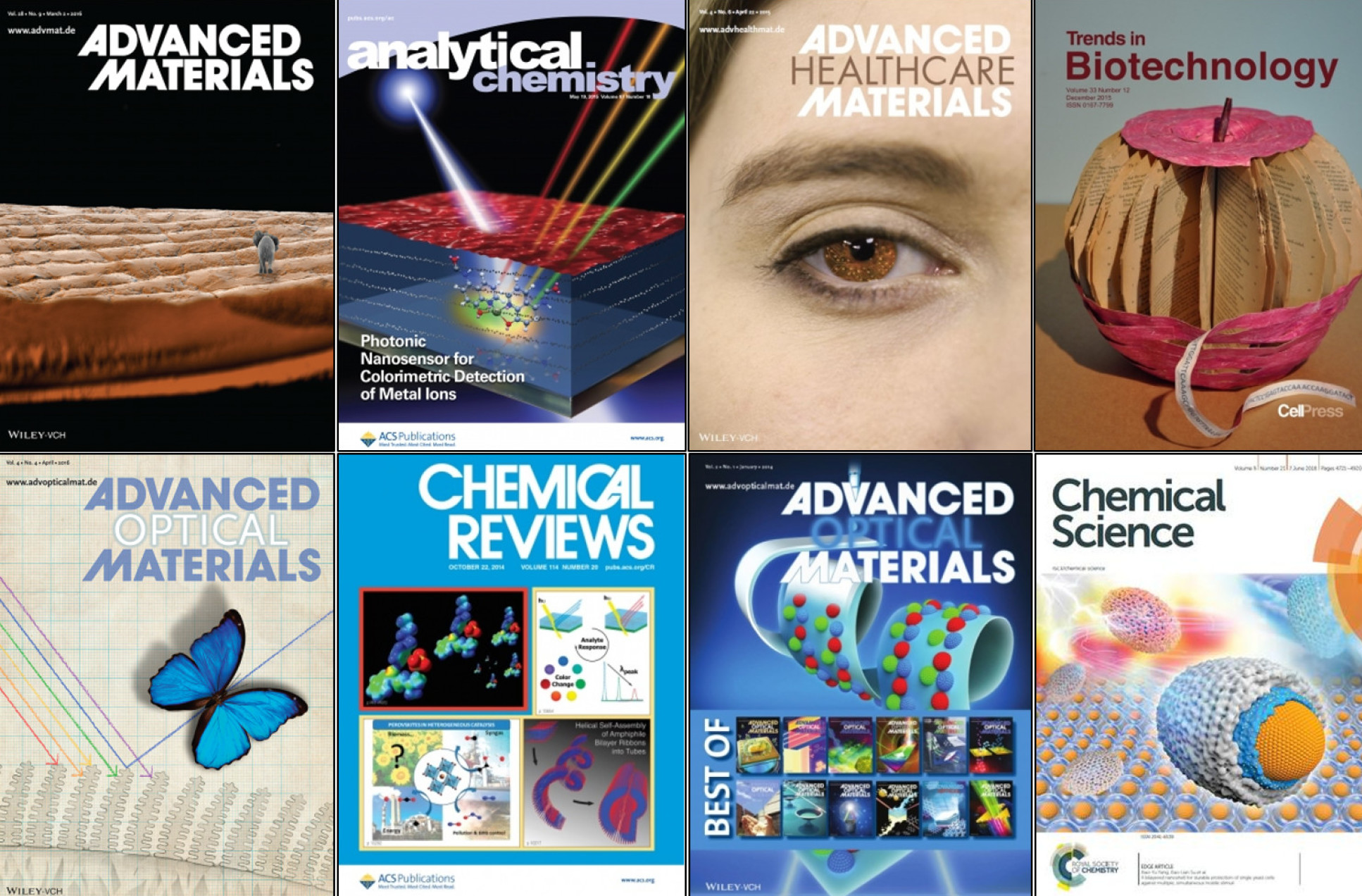Journal Covers showing the highlights of the Yetisen laboratory