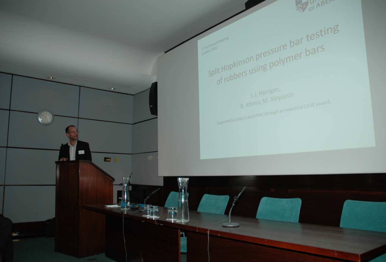 Prof. John Harrigan of University of Aberdeeen, delivering his presentation.