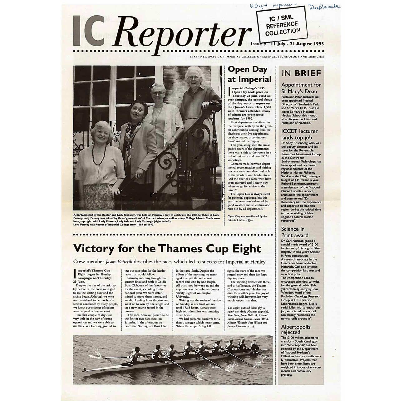 Issue 9, 11 July - 21 August 1995