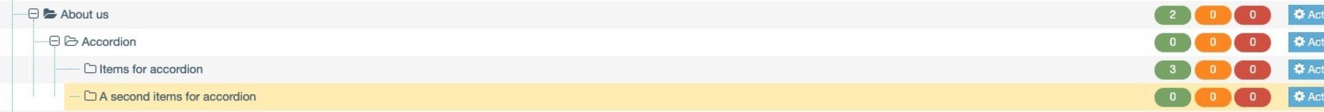 Folder structure showing the second accordion items folder
