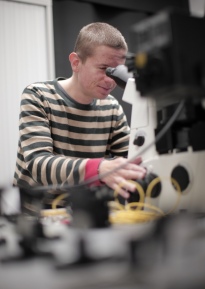 Research author Professor Stefan Maier in the laboratory