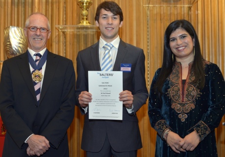 Image: Neal and his certificate