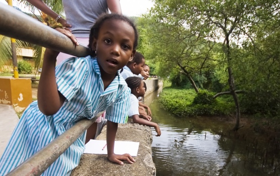 Wildlife Club Members head outside to play ecological games