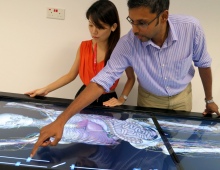 LKCMedicine's Anatomage Table in use