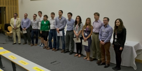 Student researchers who were nominated for awards in the poster competition