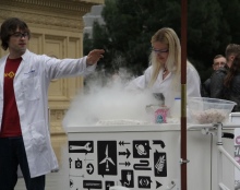 Liquid nitrogen ice cream at the Imperial tricycle