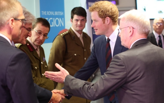 Prince Harry meets Jeff Magee, Dean of Engineering