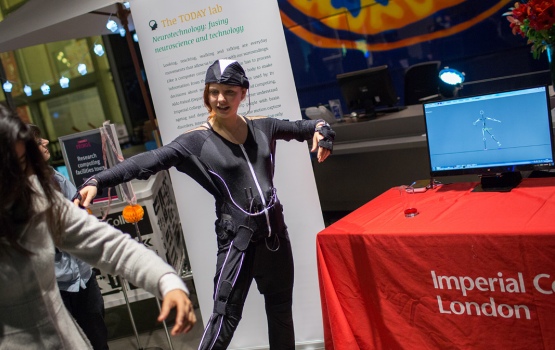 The event also featured motion capture technology which has broad applications in neuroscience and rehabilitation