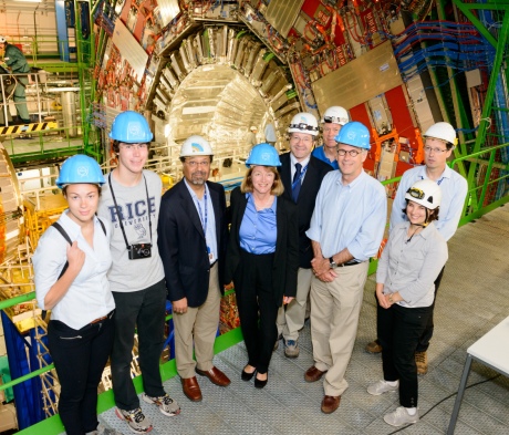 Alice with her family on a recent visit to CERN