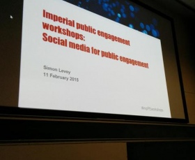 Slide of the social media workshop