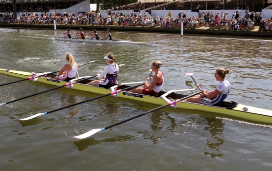  Imperial College London and Tees Rowing Club leading Cardiff University and Cardiff Metropolitan University in Princess Grace Challenge Cup heat