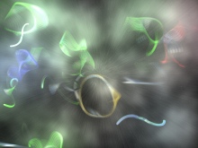 Artist's impression of string theory