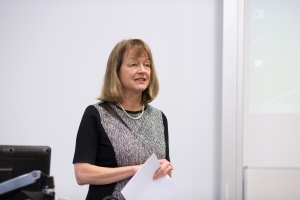 Imperial's President, Professor Alice Gast, welcomed guests to the event 