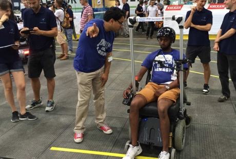 Eye-controlled wheelchair