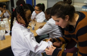 Beth Rice volunteering at the Science Club