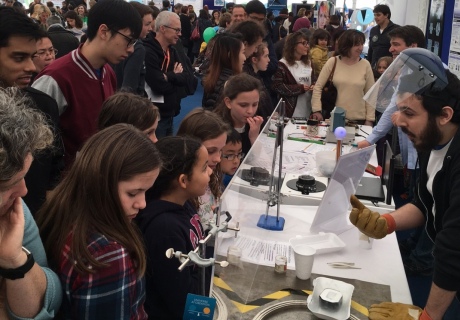 Crowded stand at Imperial Festival