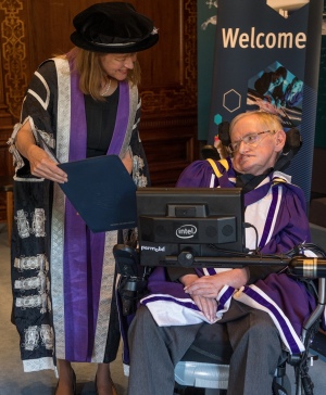 Stephen Hawking receives honorary doctorate