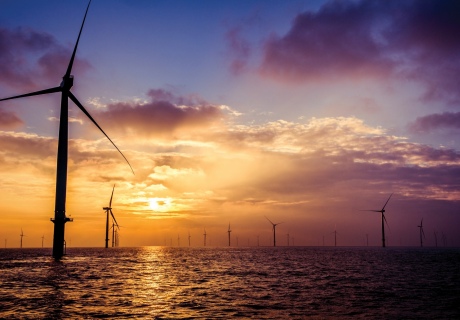  The London Array, off the kent coast, the largest offshore wind farm in the world, Image courtesy of London Array Limited