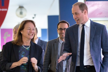 President Alice Gast with Prince William
