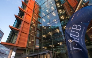 The I-hub building at the white city campus