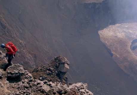 Nyiragongo's crater 