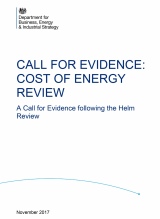 Cover of the Helm Review of energy costs