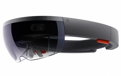 The Microsoft HoloLens headset