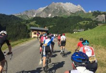 Steve Hoy cycled L'Etape du Tour de France for SCI