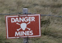 Prototype technology for unearthing minefields with fire developed by team
