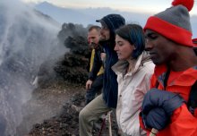 Watch Imperial researcher climb into active African volcano for BBC documentary